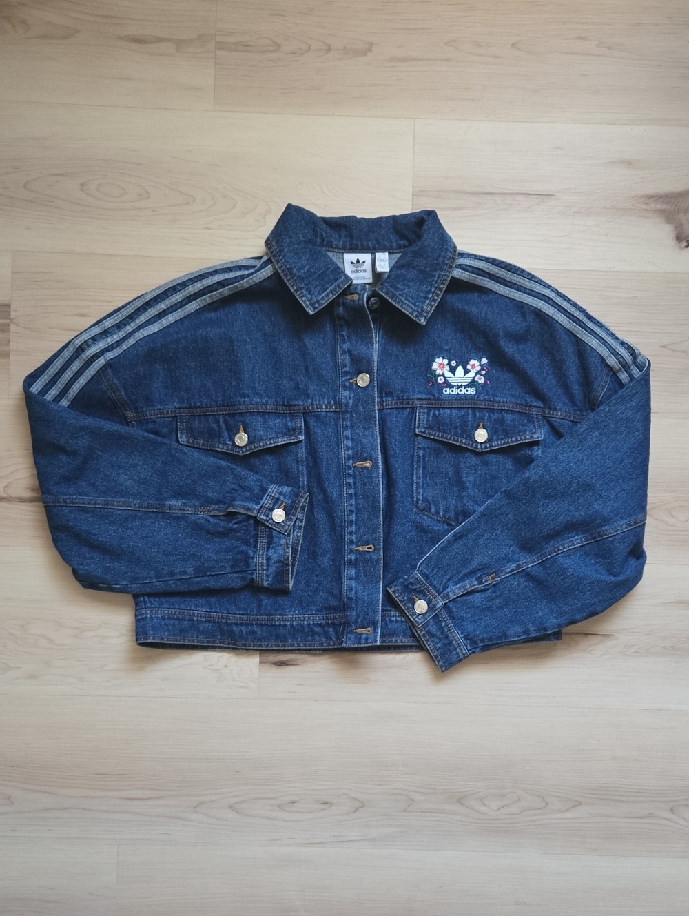 adidas Originals Naomi Otsu Cherry Blossom Denim Jacket, Size Medium
